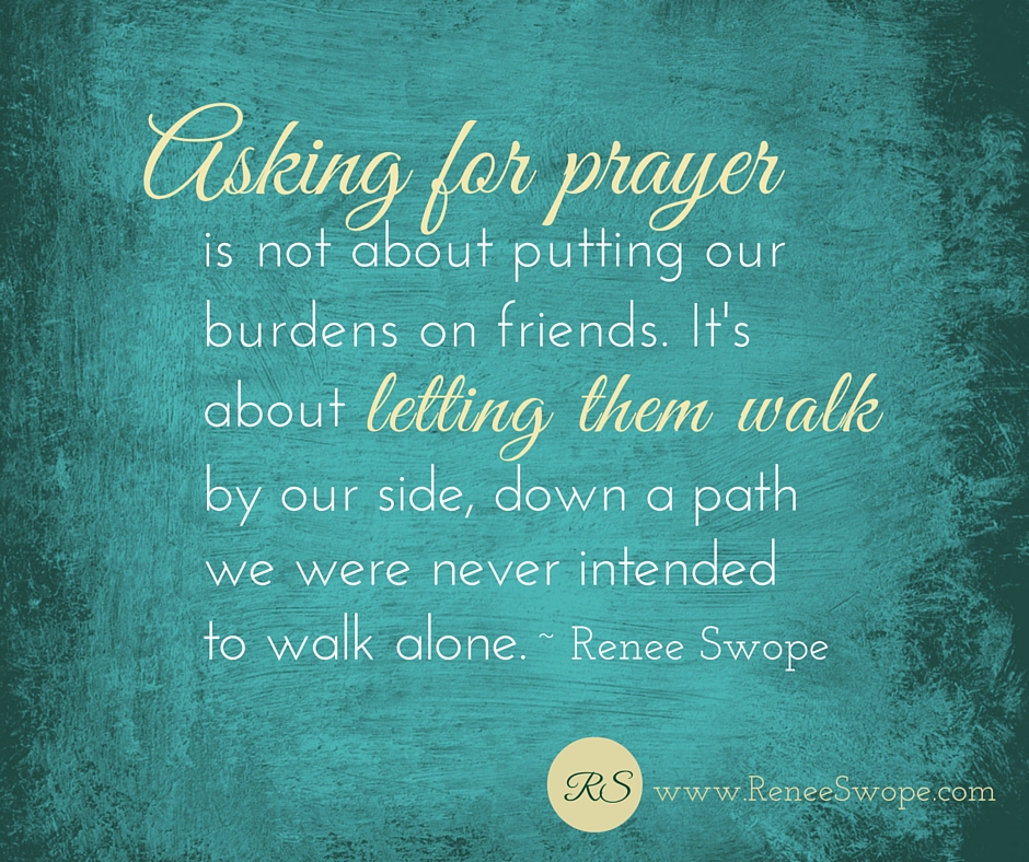 Asking for prayer
